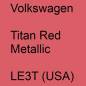 Preview: Volkswagen, Titan Red Metallic, LE3T (USA).